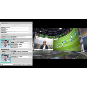 Striking Window and News Overlay